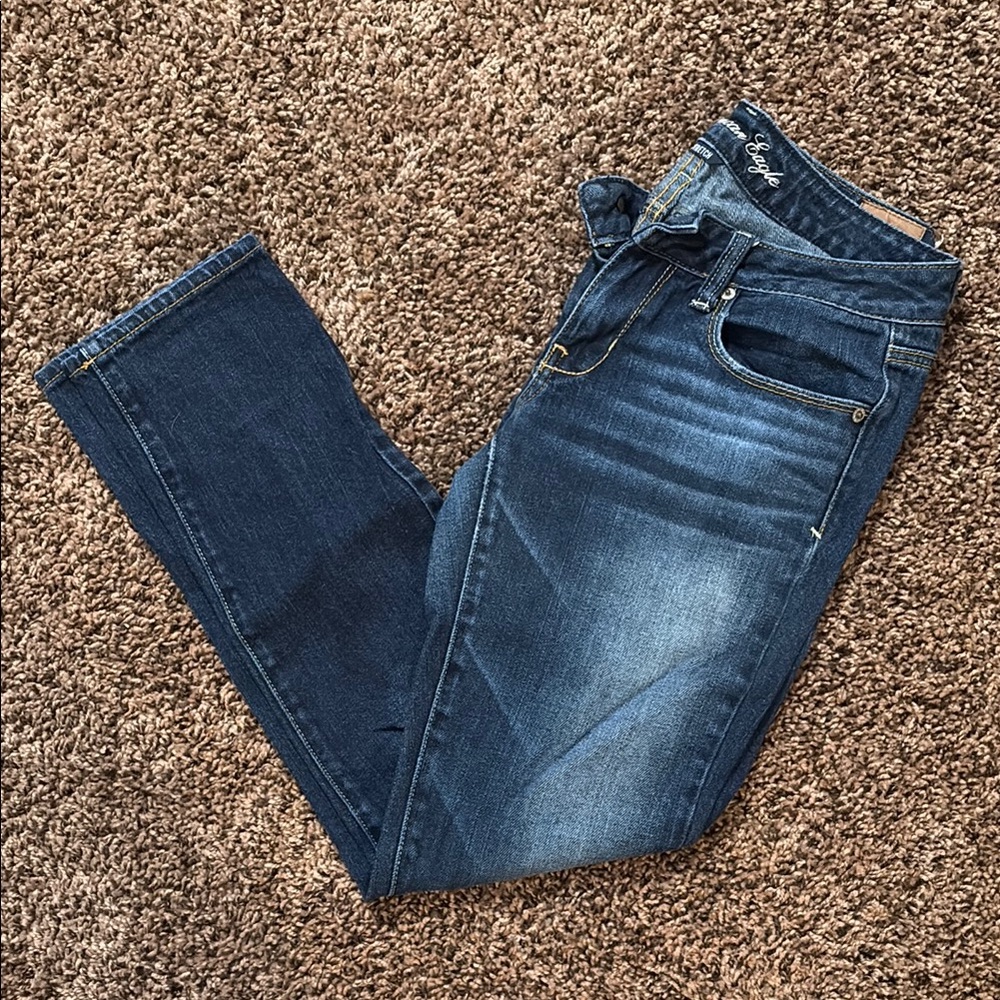 American Eagle Outfitters Dark Blue Skinny Jeans